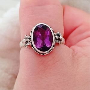 Sterling Silver Amethyst Ring